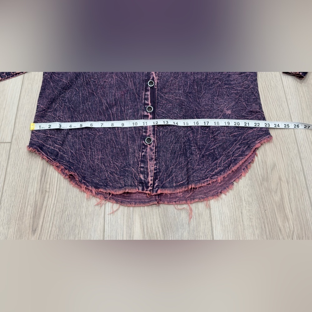 Electric & Rose Elliot Dresshirt Acid Denim. 100% cotton. 💜💟 - Picture 6 of 13